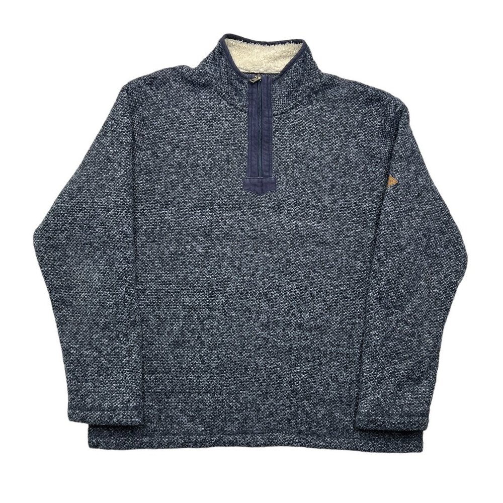 Orvis Blue Zip Up Sweater